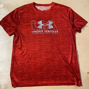 Under Armour Men's Heathered Red Tee XL (IR)